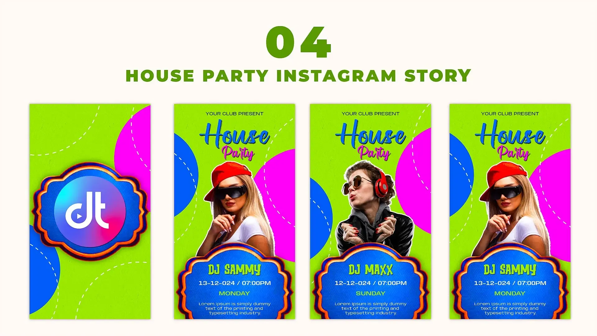 Modern House Party Instagram Story